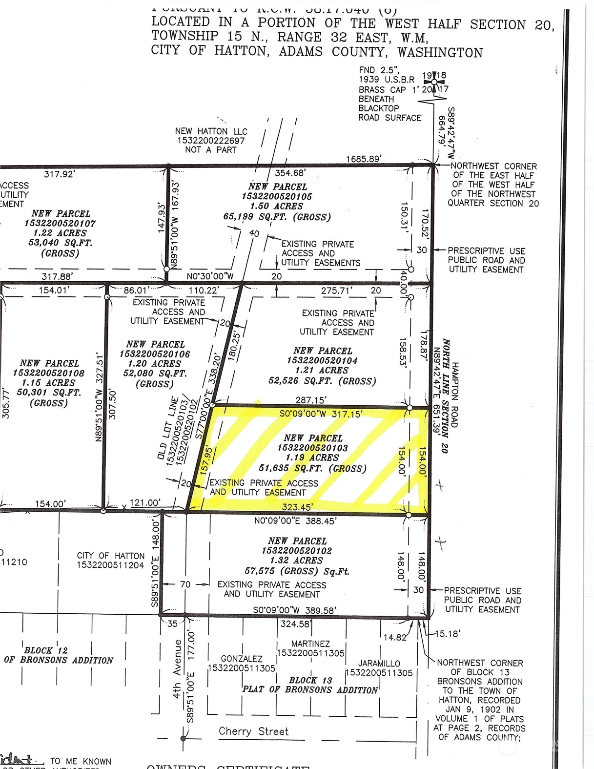 0 Lot 3 Hampton Rd Unit  Hatton WA 99344